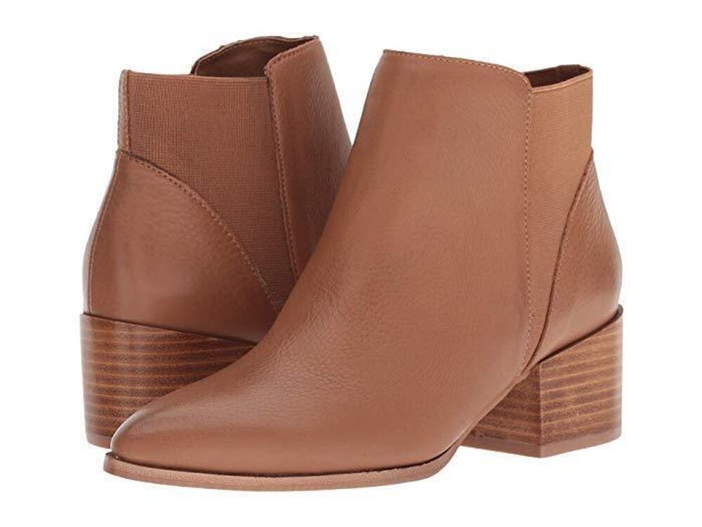 Chinese Laundry Sz 9 Finn Ankle Bootie Boney Brown Soft Cow Leather NEW